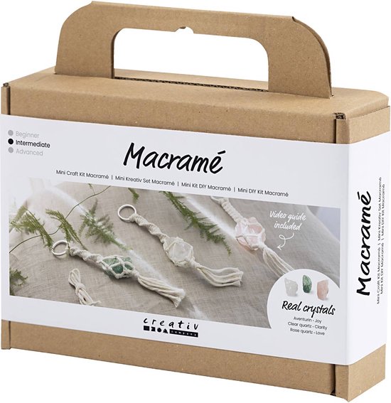 CC Mini Hobbyset Macramé Sleutelhangers Kristallen