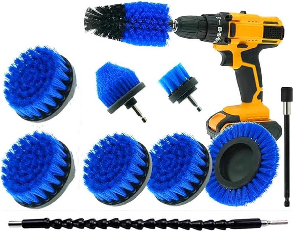 Borstelset voor Boormachine - Luxe set - Hoge Kwaliteit - Drill Brush - Boor Borstel