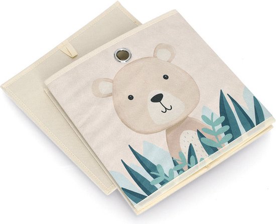 Zeller Present 14479, Panier de rangement, Beige, Multicolore, Autonome, Garçon/Fille, Image, Carré