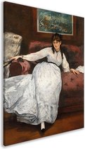 Rust - Édouard Manet schilderij - Vrouw wanddecoratie - Muurdecoratie Portret - Muurdecoratie landelijk - Canvas schilderijen - Muurkunst canvas 80x120 cm