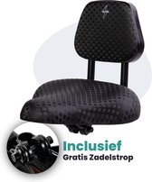 Selle De Vélo Confort Surdimensionnée SMBZOMI – Coussin Large Noir/vert, Homme/femme
