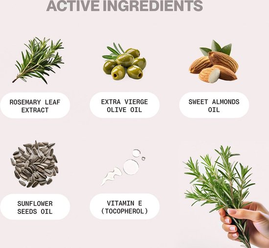 Rozemarijn Olie - Rosemary Oil - Olie Voor In Het Haar - Hair Growth - Alternatief Minoxidil - 100% Natuurlijk – Haarserum - Haarverzorging – Haargroei- Tegen Haaruitval – Huidverzorging - Anti-Acne - 100 ml