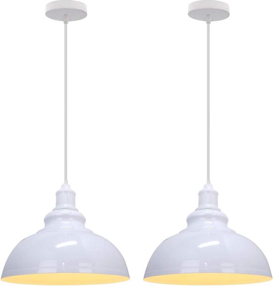 2 Stuks Retro Hanglamp Industriële E27 Kroonluchter Plafondlamp voor