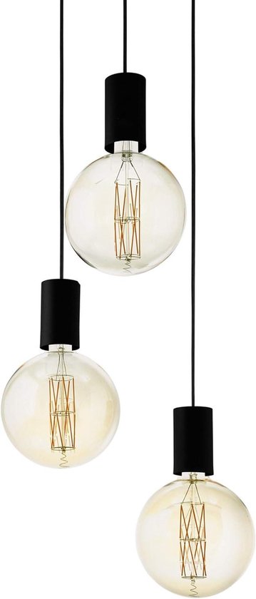 Eglo EGLO Pozueta hanglamp met 3 lampen, vintage, moderne industriële