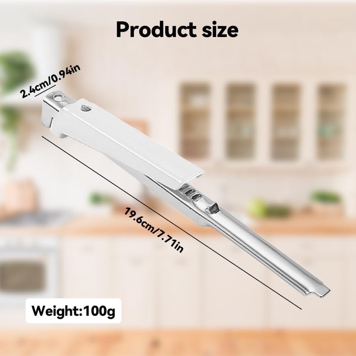 3-in-1 vlinderblikopener | Roestvrij staal Heavy Duty | Handmatige