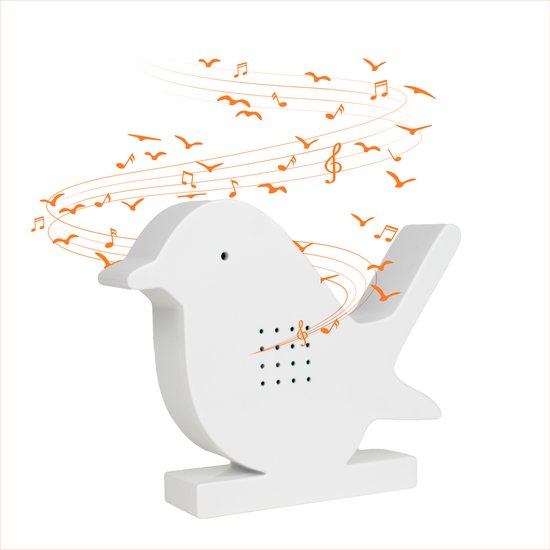 Brosmen Tweet Bird - Vogelgeluiden Huisje met Bewegingsmelder & Geluid voor op Toilet - Vogelhuisje Kastje met Sensor WC - Geweldig Cadeau voor Vrouw & Man