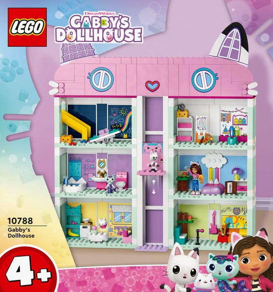 LEGO Gabby's poppenhuis Gabby's poppenhuis Speelgoed Speelgoed met 4 Minifiguren en Accessoires voor Kinderen 4+ - 10788