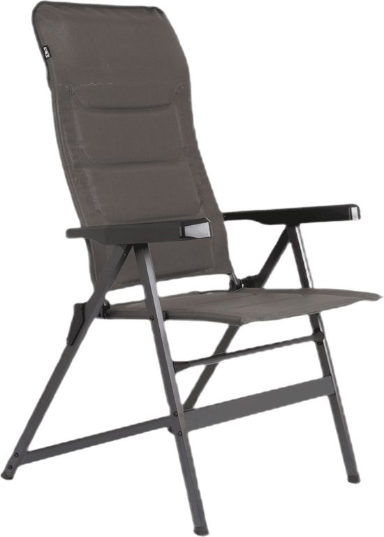 Flamingueo Strandstuhl, Gepolsterte Kopf- und Armlöcher, 5-Fach liegend, Fußstütze und Armlehnen Komfort, Tragegriffe Rucksack Einfacher Transport, 83,2 x 66,7 x 97 cm