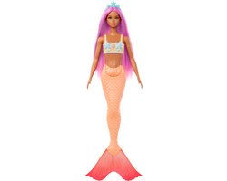 foto van Barbie A Touch of Magic - Oranje zeemeermin staart - Barbiepop