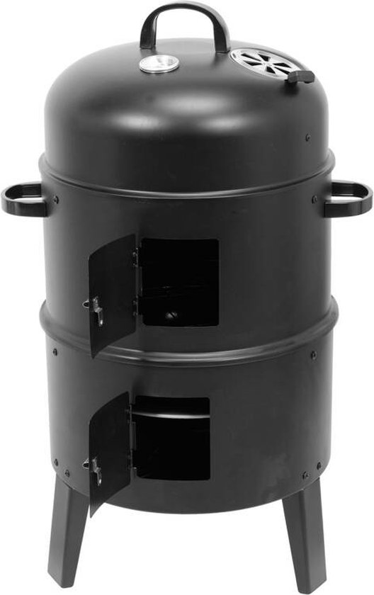 LUND Smoker Verticale Rookoven 80 cm Smoker Barbecue met Dubbele Kamer, Thermometer & Luchtregeling van Merkloos — afbeelding 4