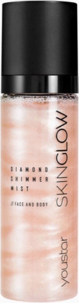 Natuurlijke gezicht glanzende spray - natuurlijke gloed - Diamond Shimmer Mist - hydrateert de huid 100ml