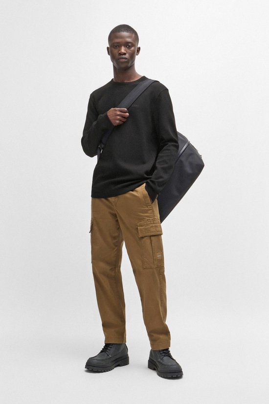 BOSS - Pull Tempesto Zwart - Homme - Taille M - Coupe Regular