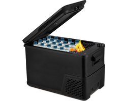 MOA Compressor Koelbox Elektrisch 12V en 230 volt - Coolbox - 38L - voor auto en camping - Vriezen tot -18°C - Frigobox - Zwart