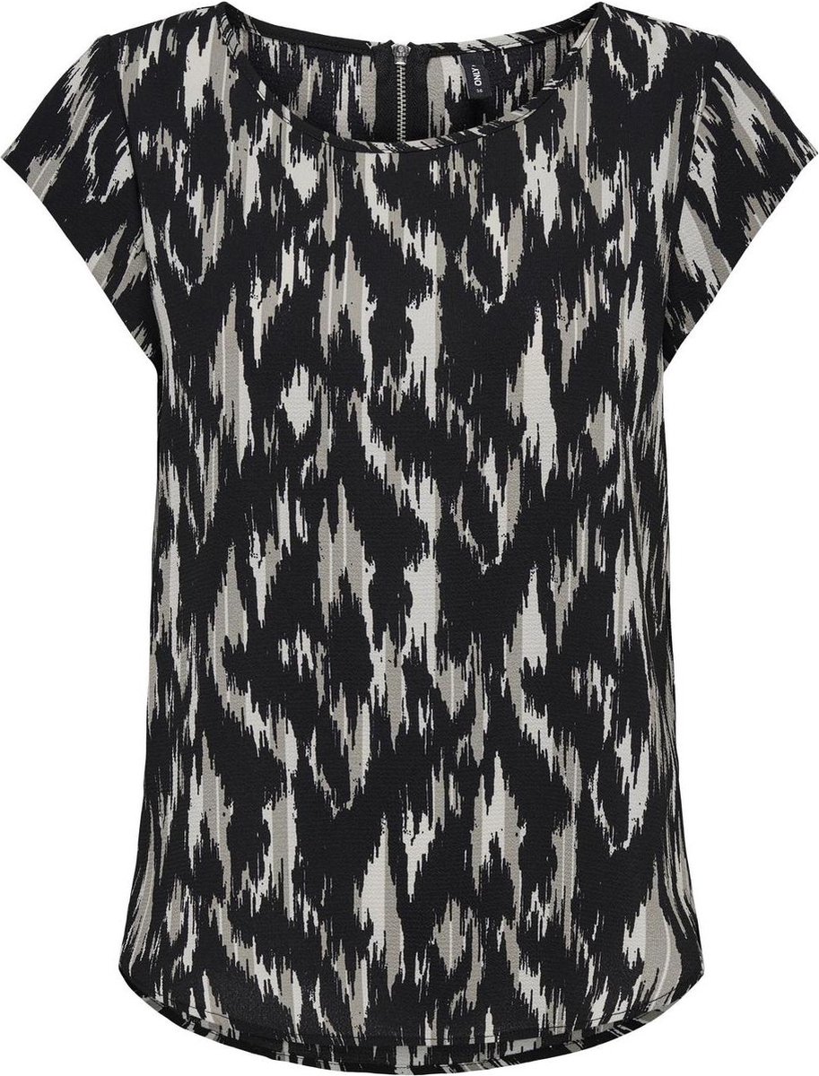 ONLY ONLVIC S/S AOP TOP NOOS PTM Dames Top - Maat 38 op Prijzenvolger.com