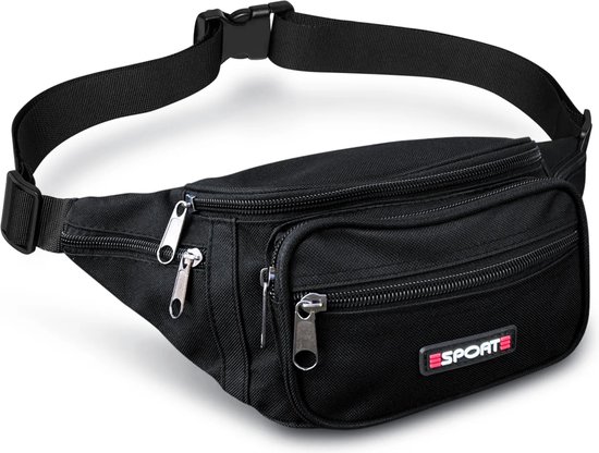 Sac Banane Femme / Homme - Sac Banane - Sac Banane - Léger - Zwart