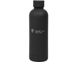 Qualigreen - Thermofles - Thermosfles 500ml - Thermosflessen Voor Koffie - Waterflessen - Waterfles - Waterflessen Volwassenen - Drinkbekers - Travel Mug - Thermosbeker Koffie - Thermosbeker Travel Mug - Thermobeker - Thermosbeker - Zwart