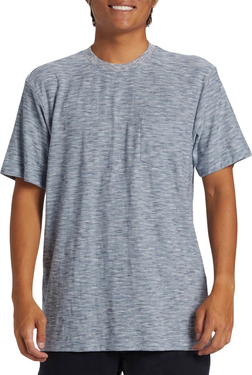 Quiksilver Kentin Ss Pocket Heren T-shirt Aqykt03114-bqy3 Kleur Blauw