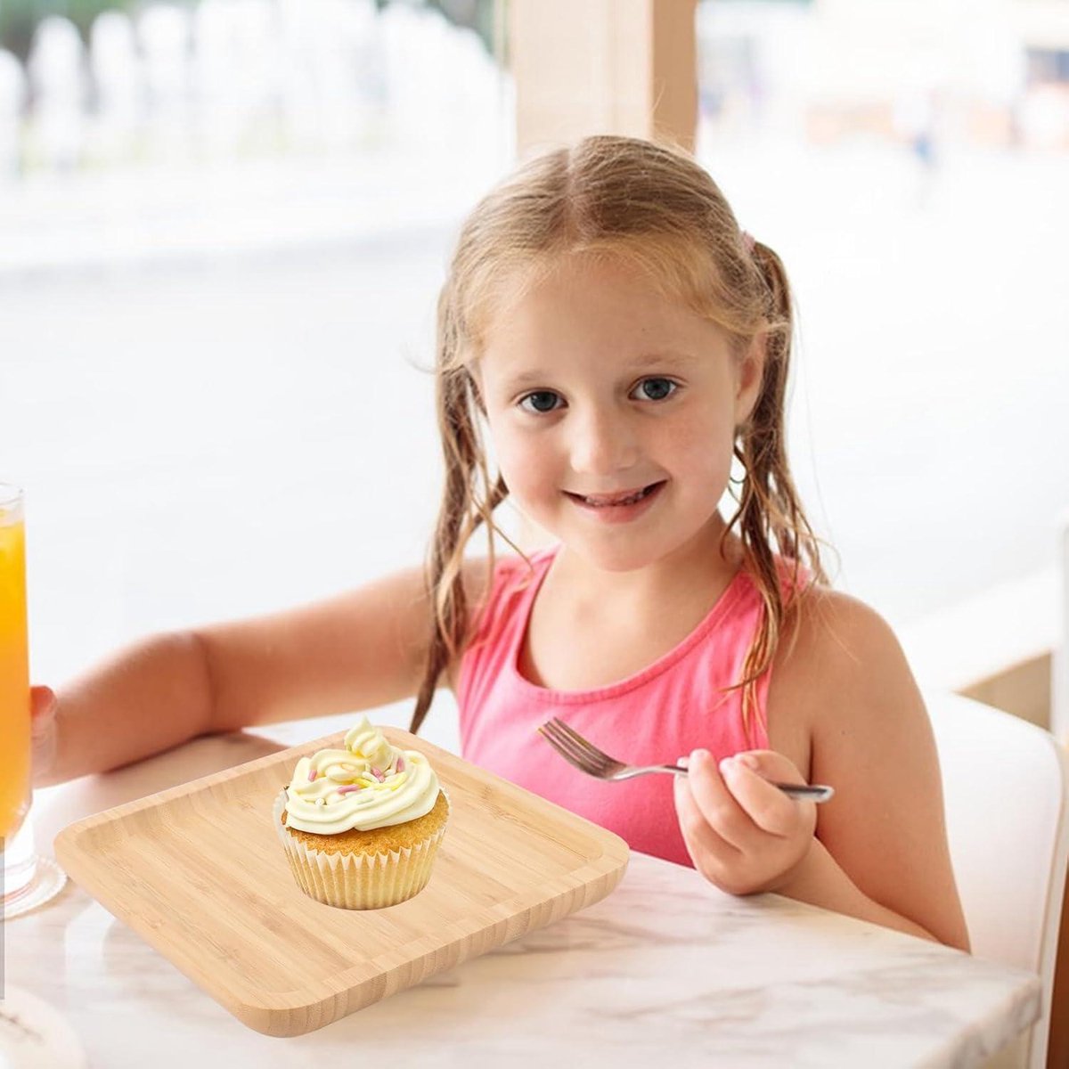 VIDETOL 4 Pièces Plateau Eambou, 20 X 20 X 2 Cm Plateau Eois