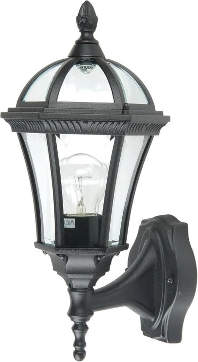 Garden Zone LED Wand Buitenlamp Ledbury | 1X E27 Max 60W | IP44 | Dimbaar | Black