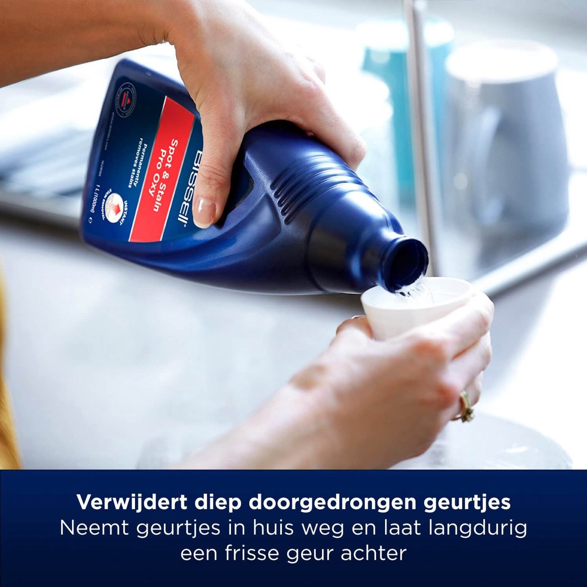 Solution Nettoyante BISSELL Spot & Stain Pet Pro Oxy - 1L Pour Taches D'Animaux Et Taches Tenaces