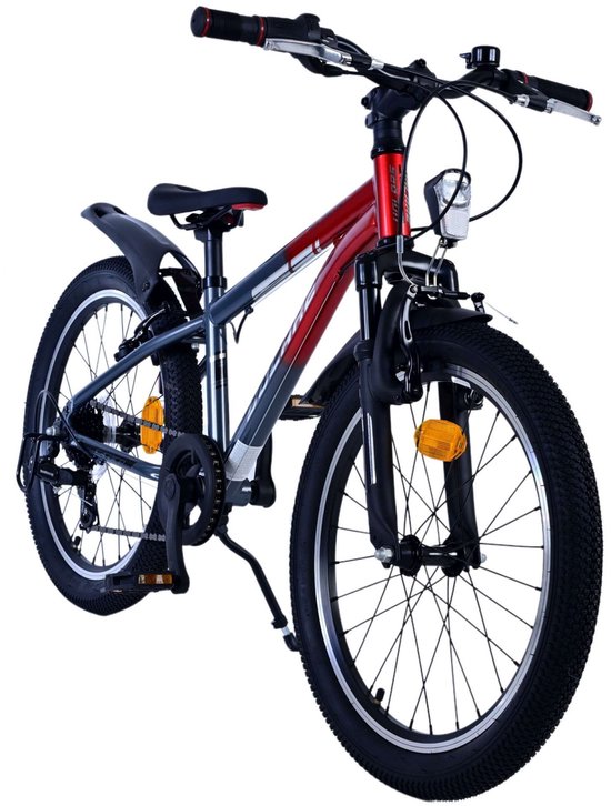 Volare XC Race Kinderfiets - 20 inch - 7 speed - Rood/Grijs van Volare — afbeelding 4