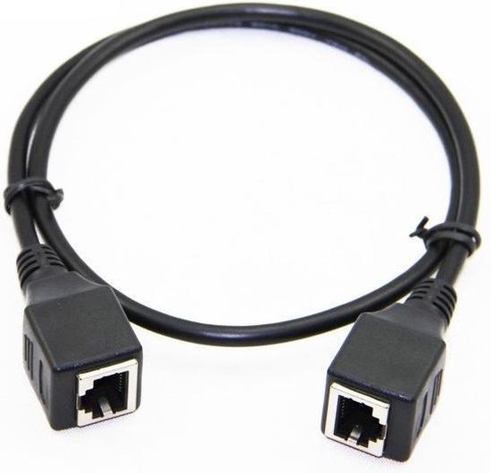 Câbles réseau, prise RJ45 femelle à femelle 10M/100M câble d'extension  Ethernet LAN environ 60CM/2 pièces