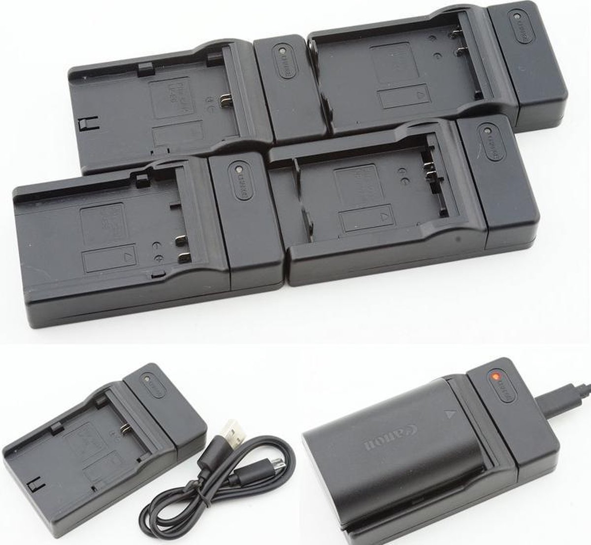 USB Oplader voor Canon LC-E10 LP-E10 accu 1200D 1300D