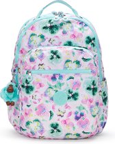 Kipling Seoul Lap 15" Rugzak Aqua Blossom