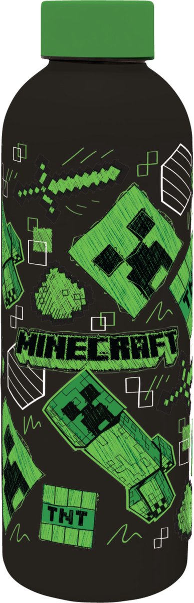 Goedkoopste Minecraft Drinkbeker Roest Vrij Staal - 500ML - BPA Vrij