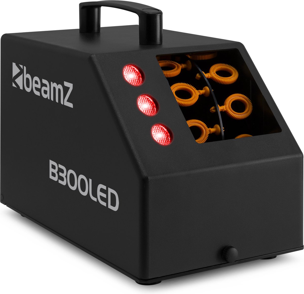 Bellenblaasmachine met LED’s - BeamZ B300 - ideaal voor kinderfeestjes - met afstandsbediening - - zwart