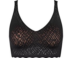 Sloggi ZERO Feel Bliss Bralette Dames Beha - Zwart - Maat M