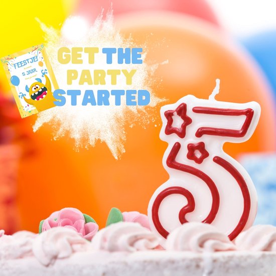 Invitation à une fête d'enfants - Fête d'enfants - Invitations - Anniversaire - Enveloppes incluses - Conception et impression propres - Carte de vœux - Cinquième anniversaire - 20 pièces - A6