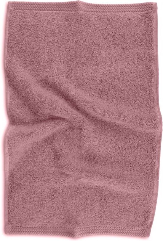 Tiseco Home Studio - Serviette invité DELUX - - SET/6 - 100% Coton - 550 g/m² - 100% katoen - super doux et très absorbant - 30x50 cm - Vieux rose