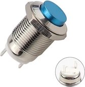 Interrupteur Push - 12mm - Blauw - Etanche