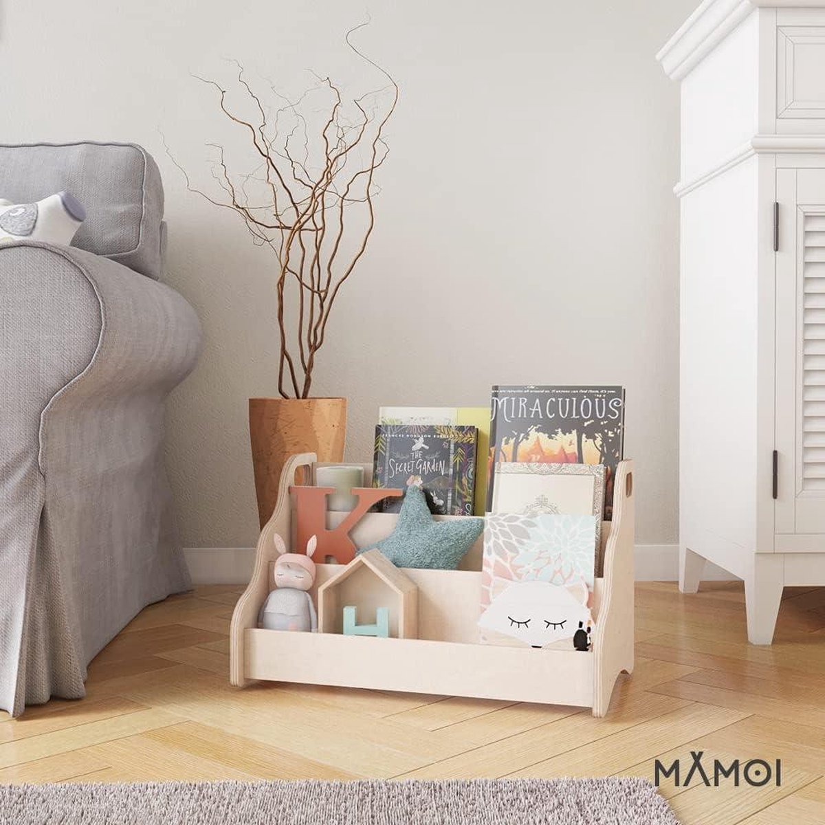Boekenkast kinderen voor de kinderkamer - Modern design - 100% ECO - Made in EU