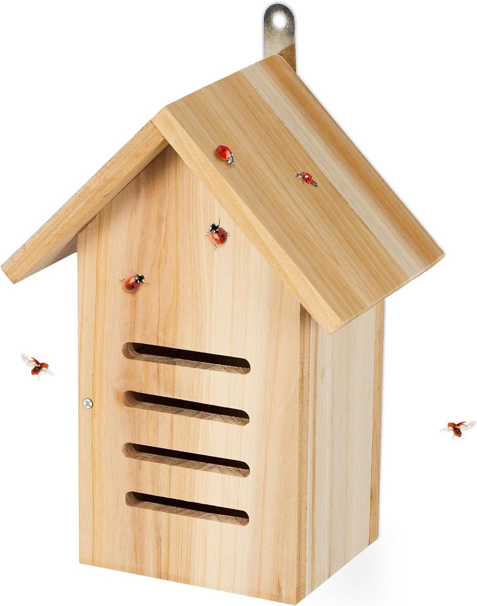 Lieveheersbeestjeshotel HBD 25x185x12 cm Ophangen in tuin Insectenhotel voor lieveheersbeestjes Natuur