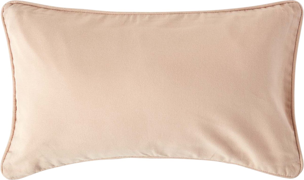 Homescapes katoenen kussenhoes in beige, 30 x 50 cm