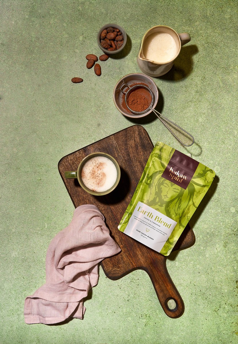 Goedkoopste Kakaw Spirit Biologische Pure Cacao poeder Earth Kaneel 150 Gram Dagelijks gebruik - Ceremonial cacao