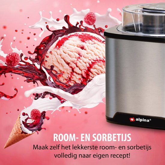 Sorbetiere Vevor 2L Sorbetière Automatique Turbine à Glace Sorbets