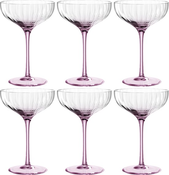 Leonardo Poesia Champagne coupé 260ml rosé - set/6