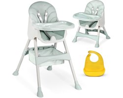 Kinder Eetstoel - Babystoel Voor Aan Tafel Met Dienblad - Baby Stoel Voor Eten - Meegroei Kinderstoel Inklapbaar - Baby stoeltje Zitten - Meegroeistoel – Kindereetstoel - 83 x 60 x 110 cm