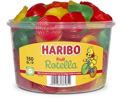 Haribo Fruit Rotella snoep - 150 stuks - 1200g