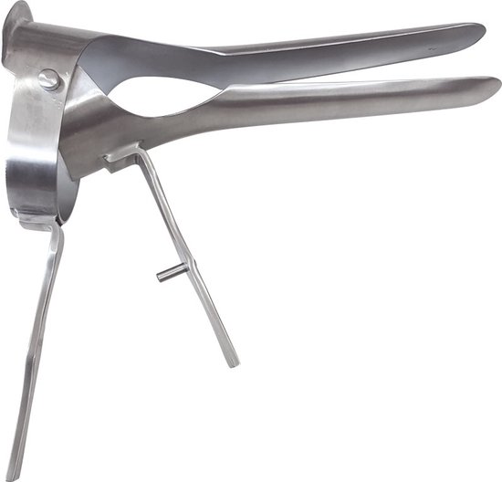 Foto: Belux surgical instruments vaginaal speculum eendenbek vaginaal zilver 37 cm niet steriel herbruikbaar en autoclaveerbaar