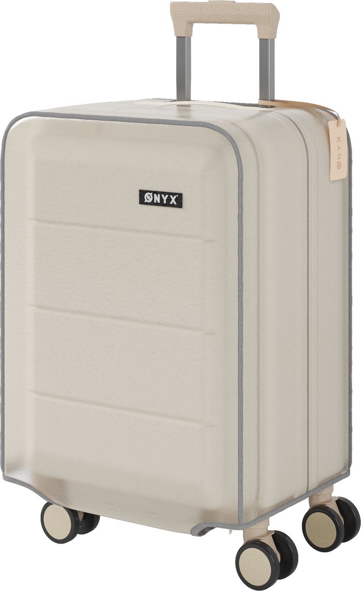 ONYX Kofferhoes 35L met voorvak - 24x37x55CM - Koffer Beschermhoes - Transparant