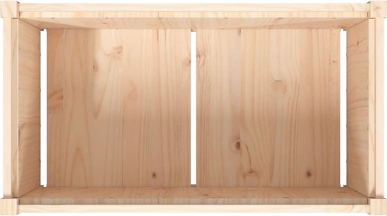 Jardinière en bois The Living Store - 90 x 50 x 50 cm - Pin Massief