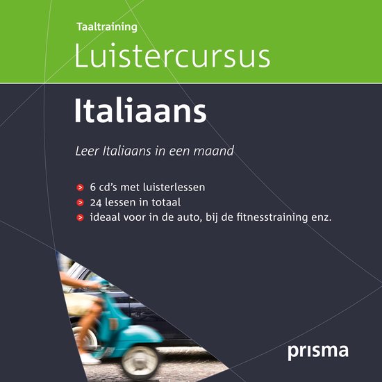 Prisma Luistercursus Italiaans - cover