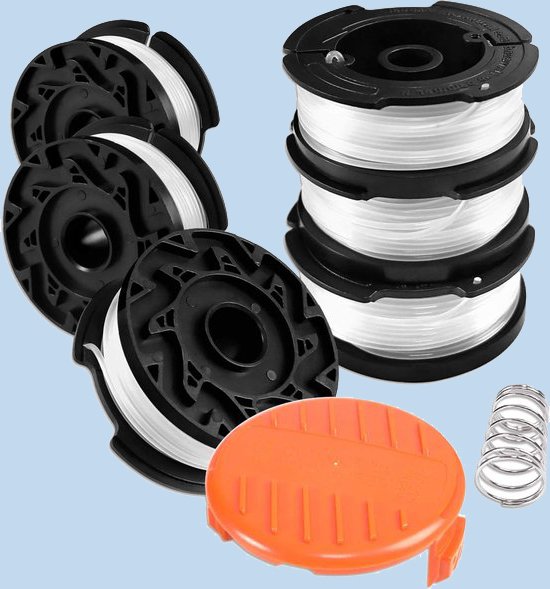 Lot De 8 Bobines De Fil De Rechange Pour Débroussailleuse Black Decker - Foto 8