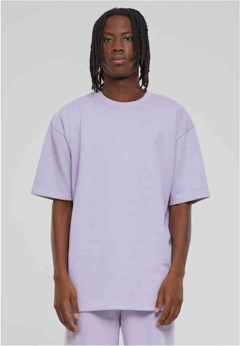 Urban Classics Light Terry Crew Heren T-shirt XL Paars