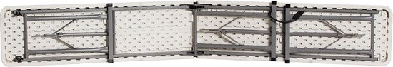 Inklapbare tafel en banken set - kunststof - 183x130 cm - Campingset van Redcliffs — afbeelding 2