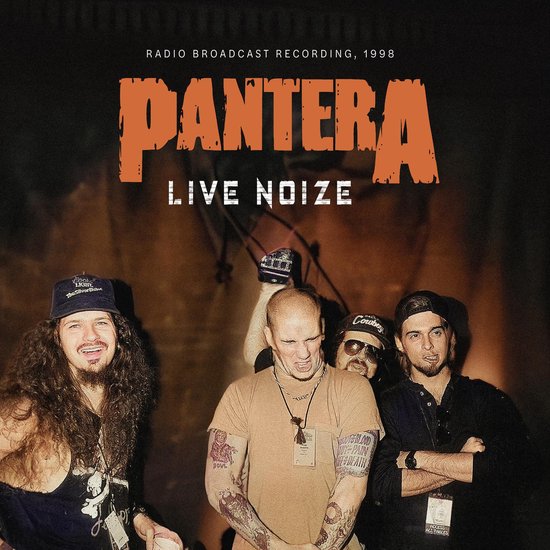 Pantera live Noize radio broadcast 1998 albumcover met bandleden.